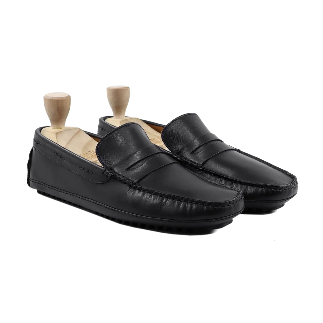 Xaden – Premium Black Leather Loafers